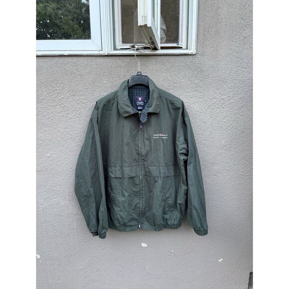 Vintage Chaps Ralph Lauren Golf Jacket Size XL Green Preppy - Picture 2 of 10